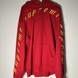Size L - Supreme Raised Embroidery Hooded Sweatshirt FW21 *Pre-Owned*