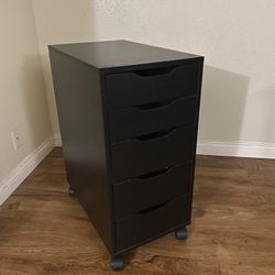 IKEA ALEX Drawer Unit On Casters, Black