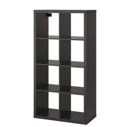 Ikea shelf KALLAX Shelf unit, black-brown, 30 1/8x57 5/8 "