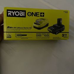 Ryobi One 18v Battery and Charger 