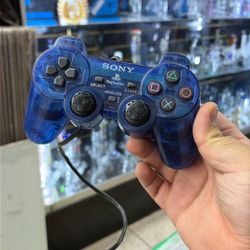 Sony Ps2 Controller (Clear Blue)