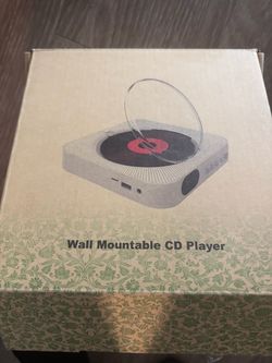 Portable wall mounted Bluetooth CD player