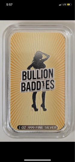 Bullion Baddies 1 oz .999 Fine Silver Bar