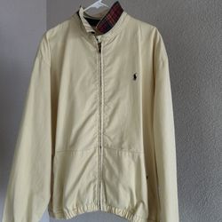 Vintage 90s Polo Ralph Lauren Tan Light Jacket