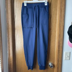 Navy Blue Women’s Jogger Scrub Pants