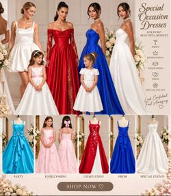 girls and women dress all size all color