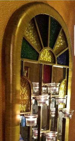 Wall Art Stained Glass Candelabra Thumbnail