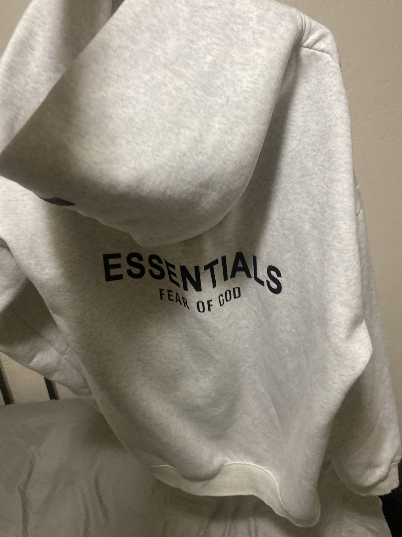 essentials Oatmeal Hoodie Size XL Kids ,fits Like A large