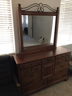 Dresser with night stand