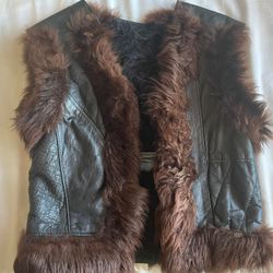HandMade Leather Fur Vest