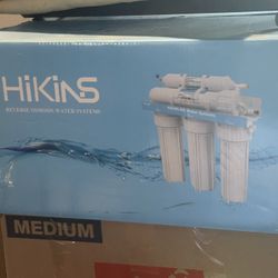 HiKiNS Reverse Osmosis Water Filtration System RO-125G 5-Stage Home Drinking RO Water Filter System with Large Flow 125GPD Membrane and Efficiency of 