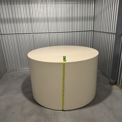 Round table for boutique display