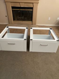 Washer and Dryer pedestal stand with drawers