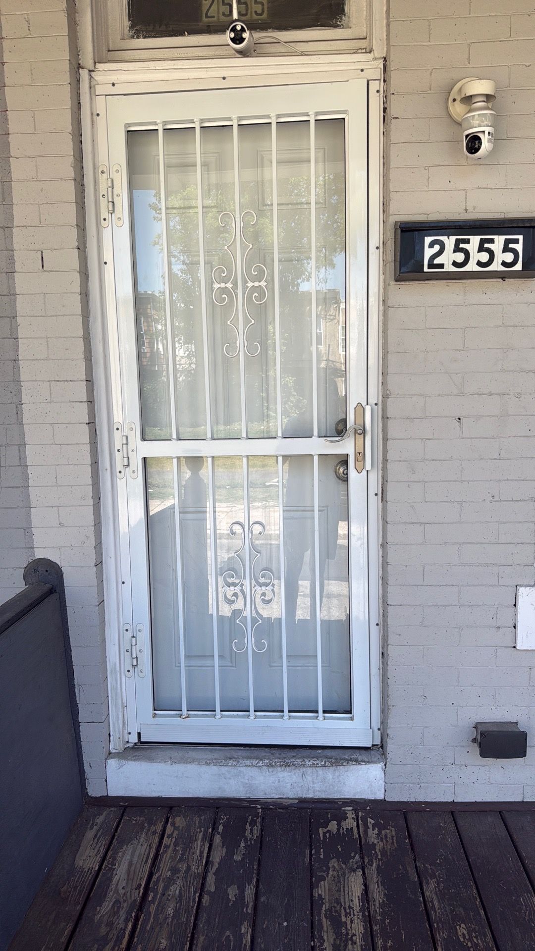 Security storm doors