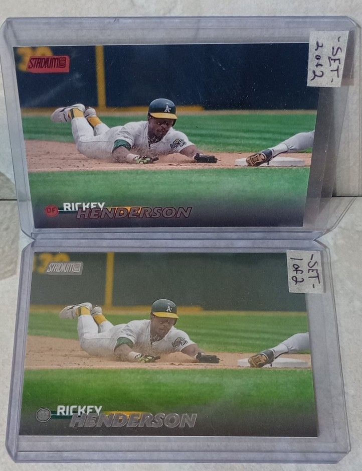 Rickey Henderson Base+Parallel Set