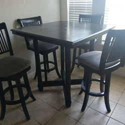 Dinning Set High Table And Chairs