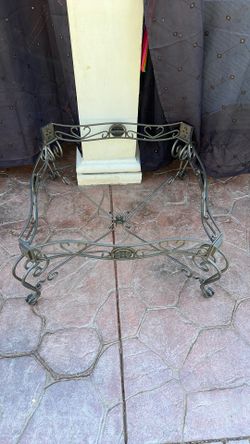 Iron Glass Patio Furniture