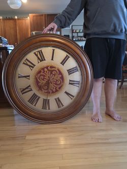 Huge Wooden Wall Clock