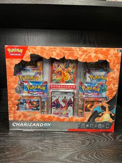 Pokémon TCG Charizard ex Premium Collection Box Sealed 6 Booster Packs