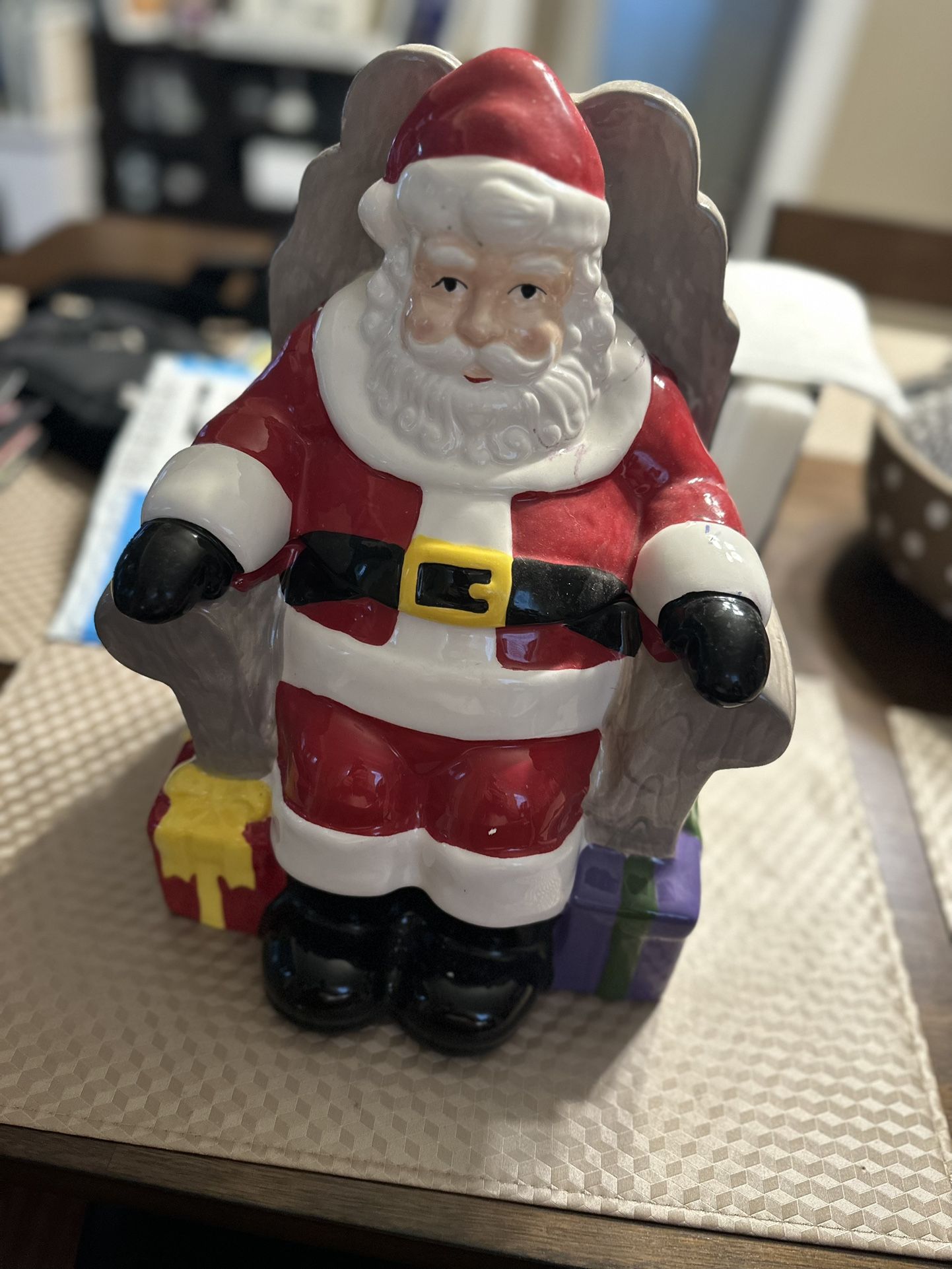 Santa cookie jar