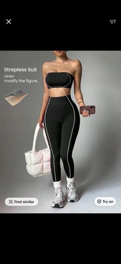 Two Piece Sports Bra And Leggings