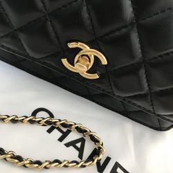 Chanel bag classic paragraph small gold ball chain bag shoulder