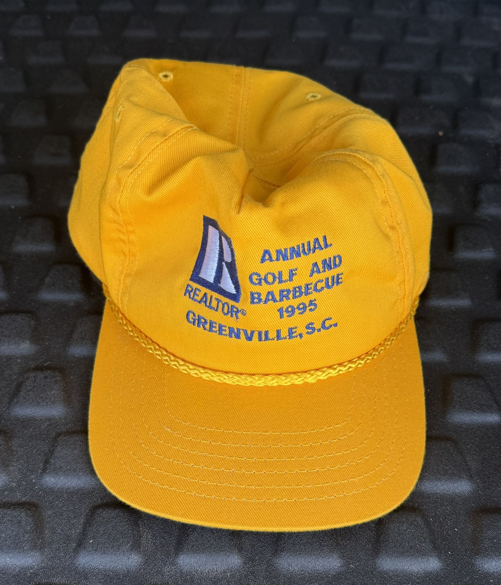 Vintage Dad Hat Greenville SC Golf BBQ 1995 90s Cap Adjustable Strap-back