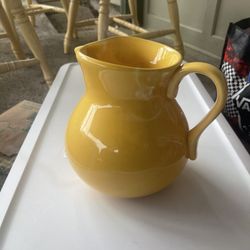 Vintage Yellow Pitcher By HausenWare