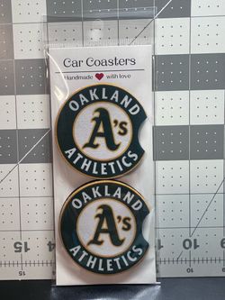 Oakland Athletics Handmade Car Coasters