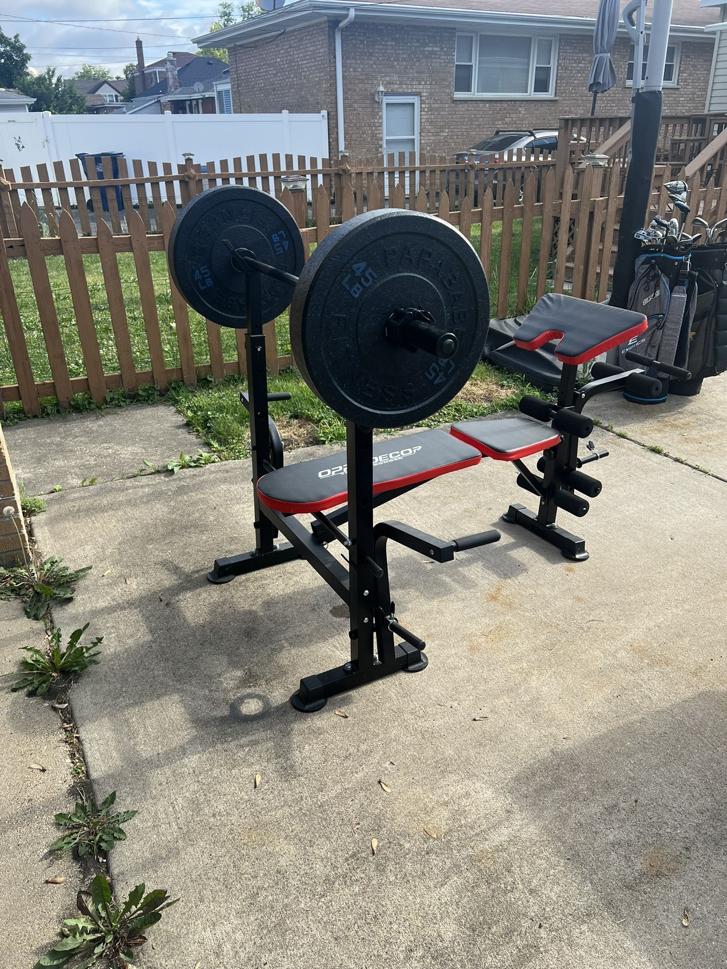 Weight Bench Set - Olympic - Curl & Leg