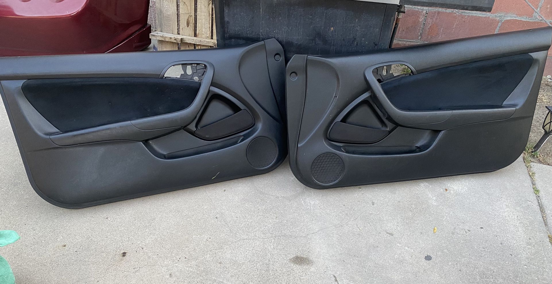 Acura Rsx Dc5 Type S / Base Door Panels Black Suede