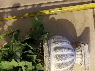 Artificial plant in foam planter