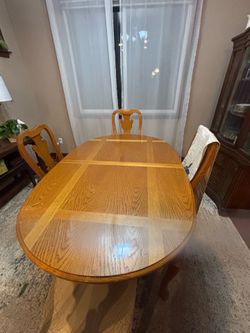 Oval Oak Table