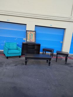 Modern lounge chair coffee table tv stand end tables - delivery available