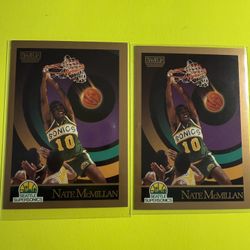 1990-91 Skybox Nate McMillan #271 Error Card & Corrected Variation Police