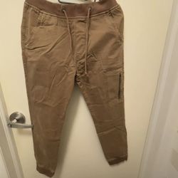 Brand New Hollister Flex Comfy Jogger Pants Size S. Brown 