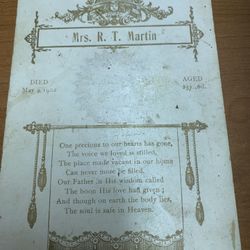 1902 death card