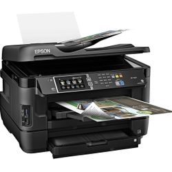 New Open Box Epson WorkForce WF-7620 Wireless Color All-in-One Inkjet Printer with Scanner & Copier, Black