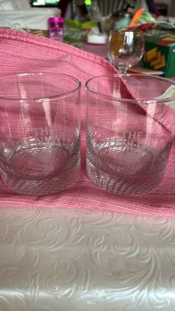 The Glenlivet etched old fashioned glasses