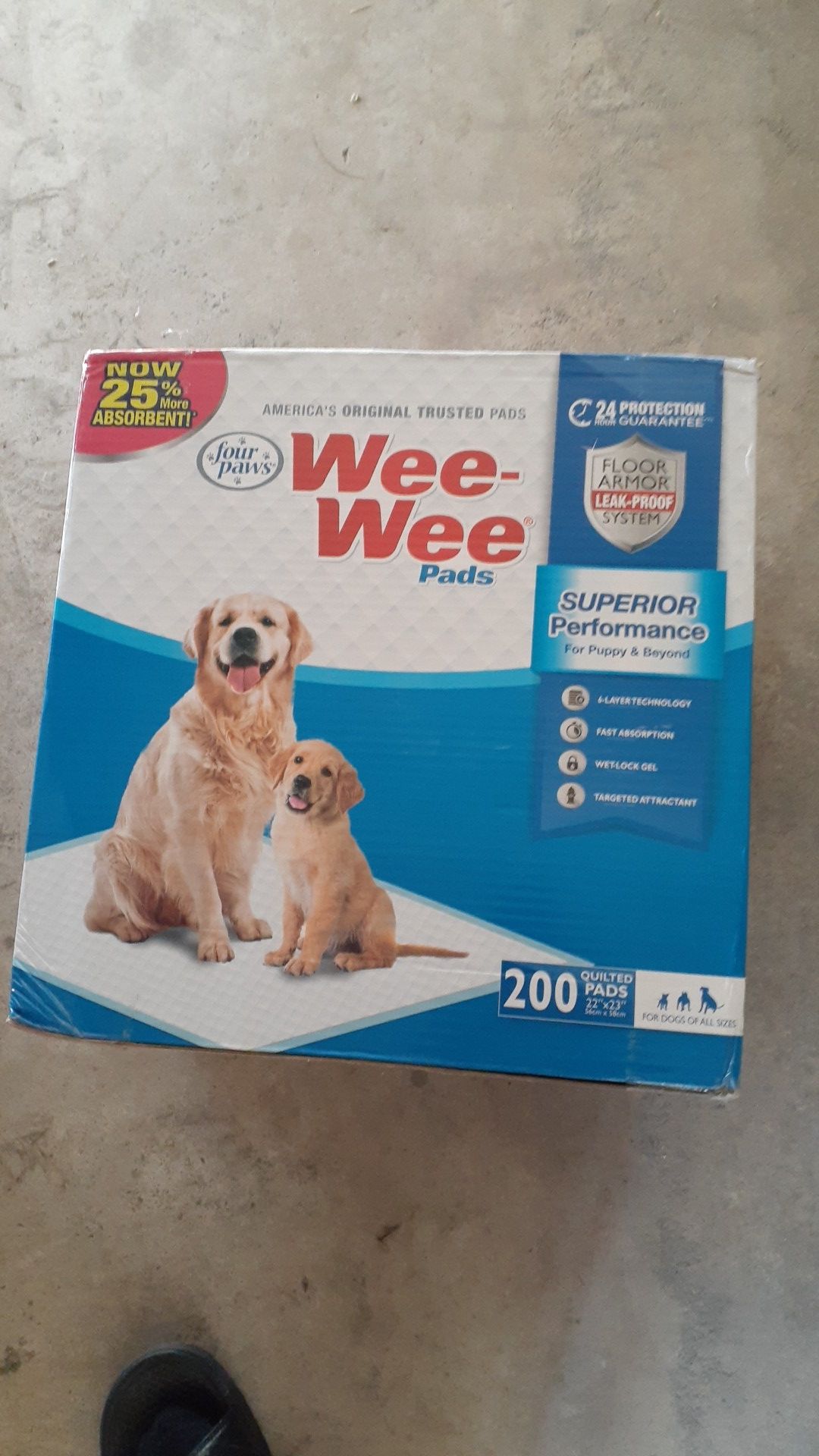 Wee-wee pads 200 quilted pads for dogs