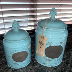 Two NIB Kitchen Canisters 