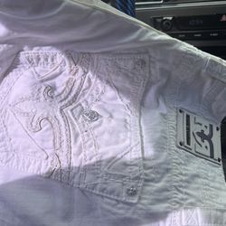 Rock Revival  (White) Shorts