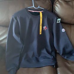 Brand New Genuine Moncler Crew Neck Sweater Faux Fur Inside 