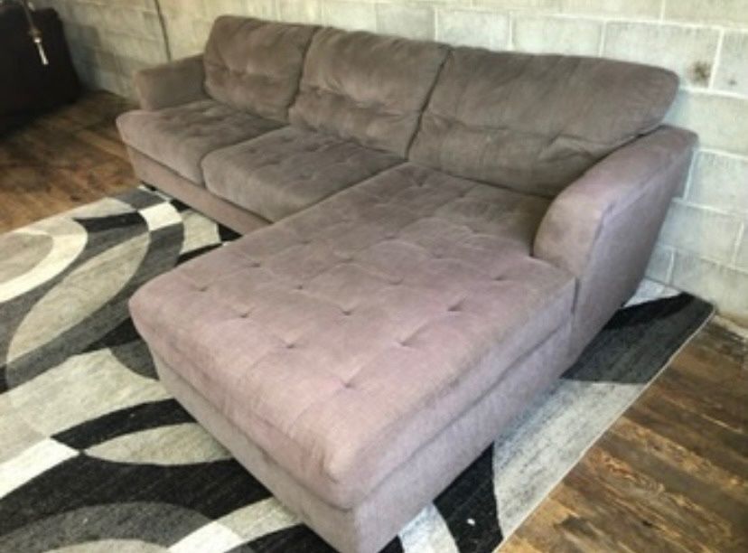 Grey L Shaped Sectional Couch “WE DELIVER”