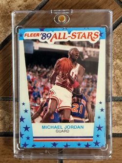 89/90 FLEER BASKETBALL ALL-STAR COMPLETE SET: (11). #1-#11. JORDAN, BIRD, MAGIC+ NM/M!!! *