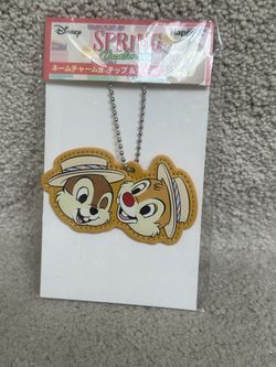 Chip and Dale Name Charm keychain