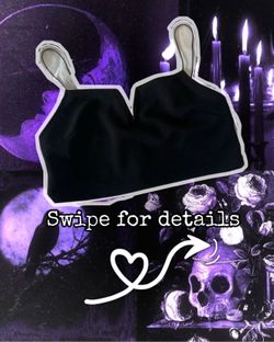 Black Strapped Mini Top