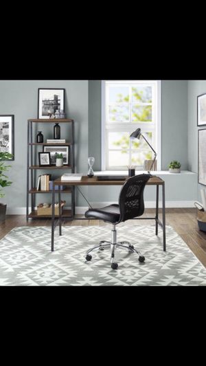 Mainstays Arris Writing Desk Canyon Walnut Finish Brand New Never