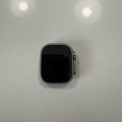 Apple Watch Ultra [GPS + Cellular 49mm] Titanium Case with Midnight Ocean Band, One Size 