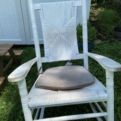 white rocking chair